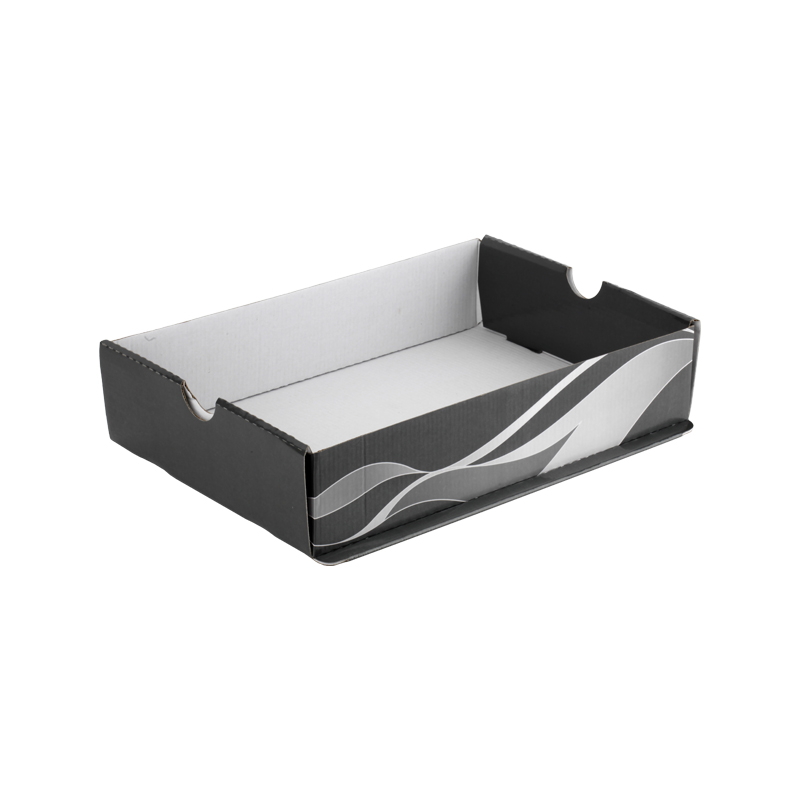 Cutie sertar de hârtie de unică folosință cu imprimare neagră