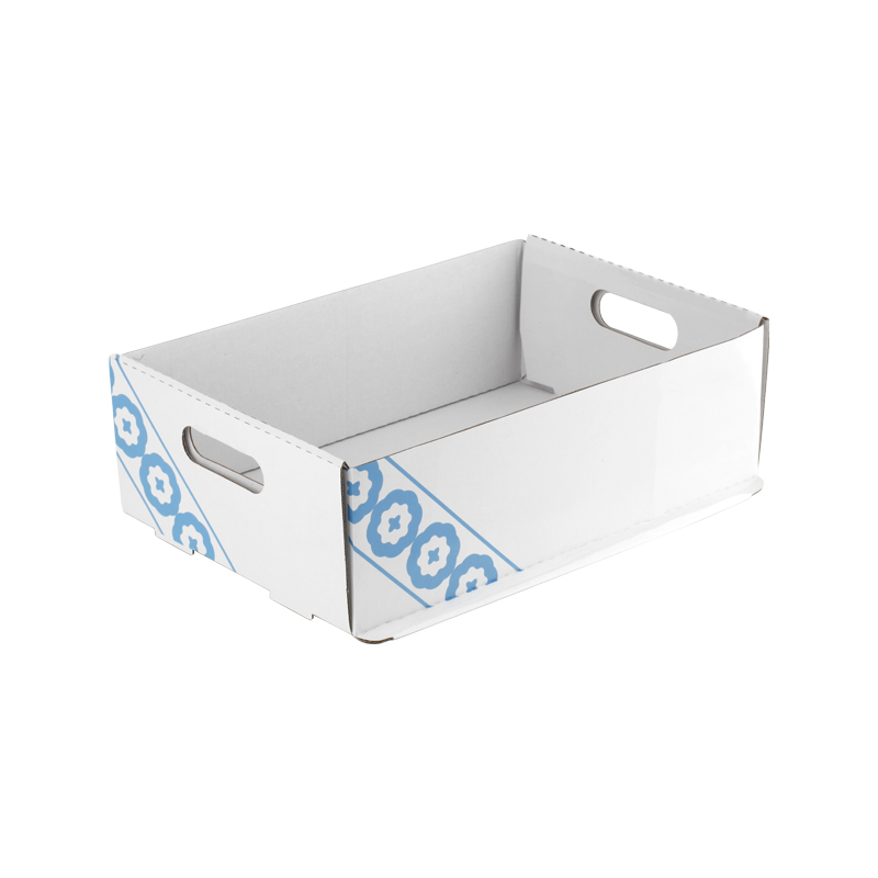 Cutie cu sertar de hârtie de unică folosință, cu imprimare în albastru